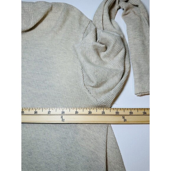 We The Free Beige Wonder Woman Mock Neck Thermal Tunic Dress Women's MEDIUM‎ - Picture 10 of 11